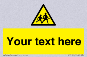 Custom Warning children Sign